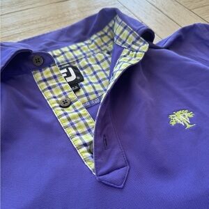 FootJoy Men’s Purple Short-sleeve Golf Shirt Size M